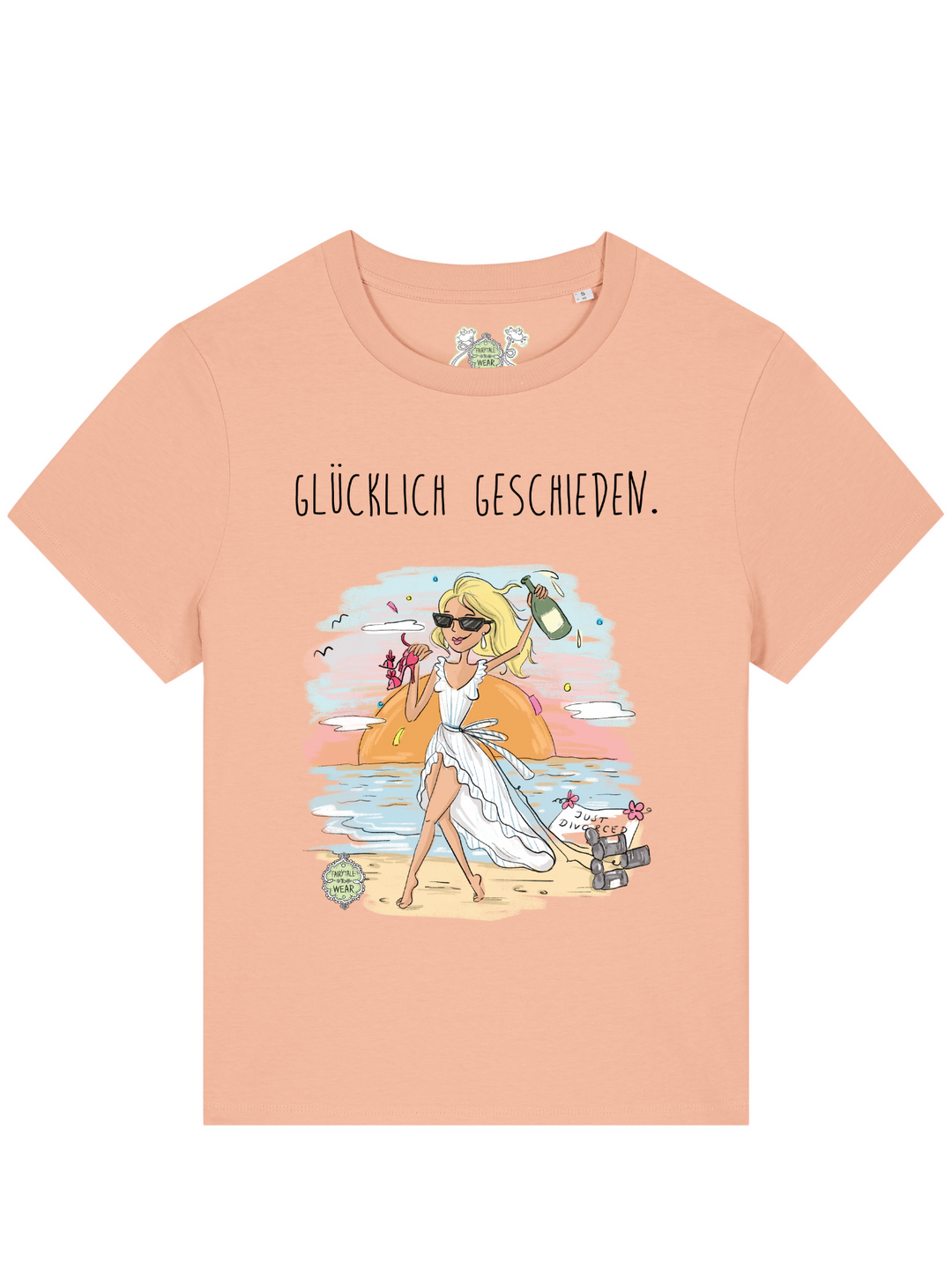 GLÜCKLICH GESCHIEDEN - 100% Bio, Premium T-Shirt