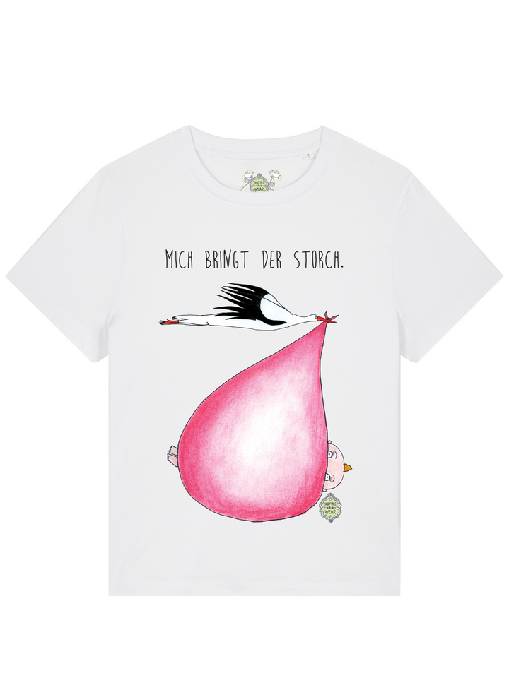 MICH BRINGT DER STORCH (MÄDCHEN) - 100% Bio, Premium T-Shirt