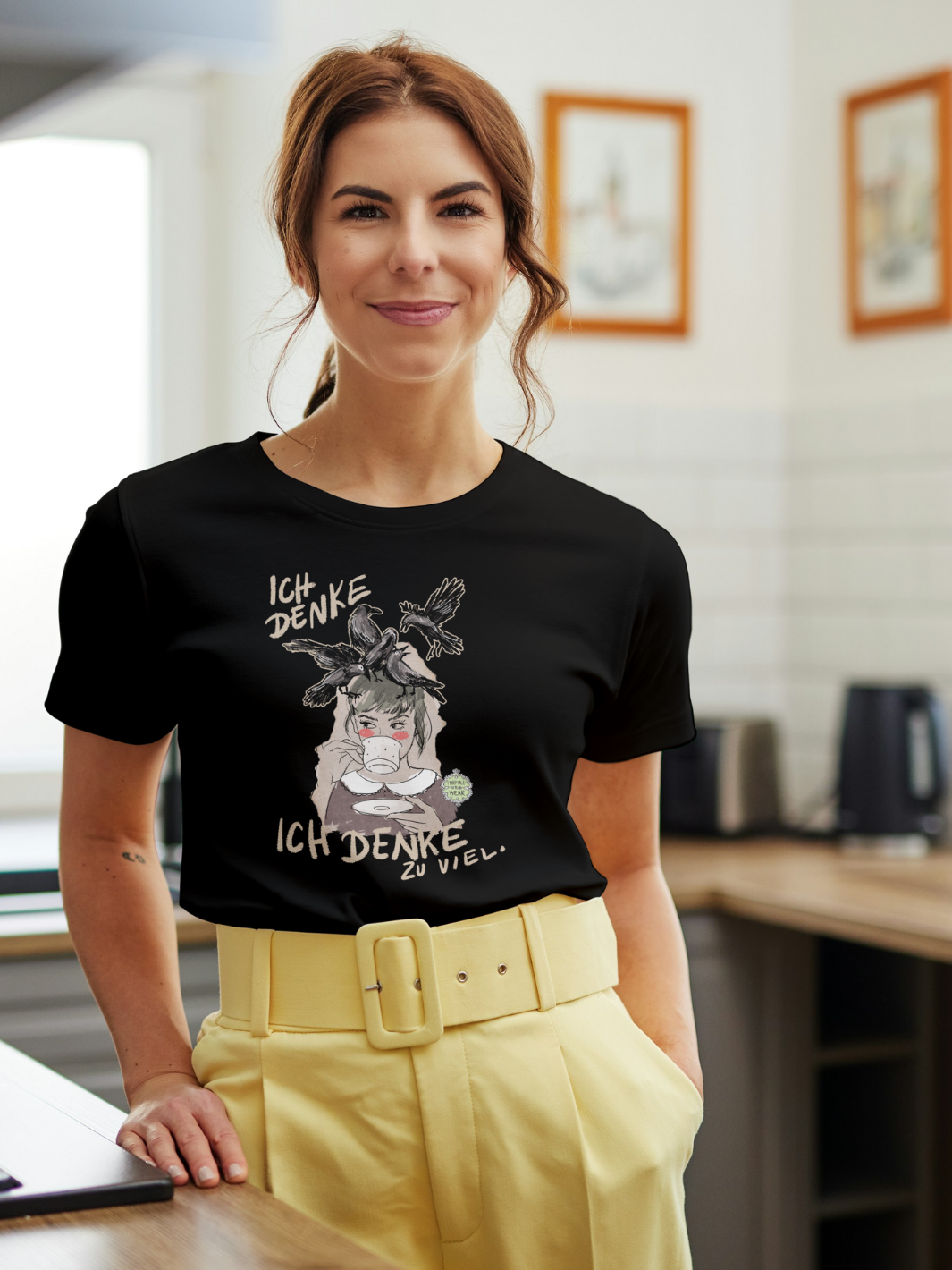 Ich denke, ich denke zu viel  - 100% Bio Premium T-Shirt