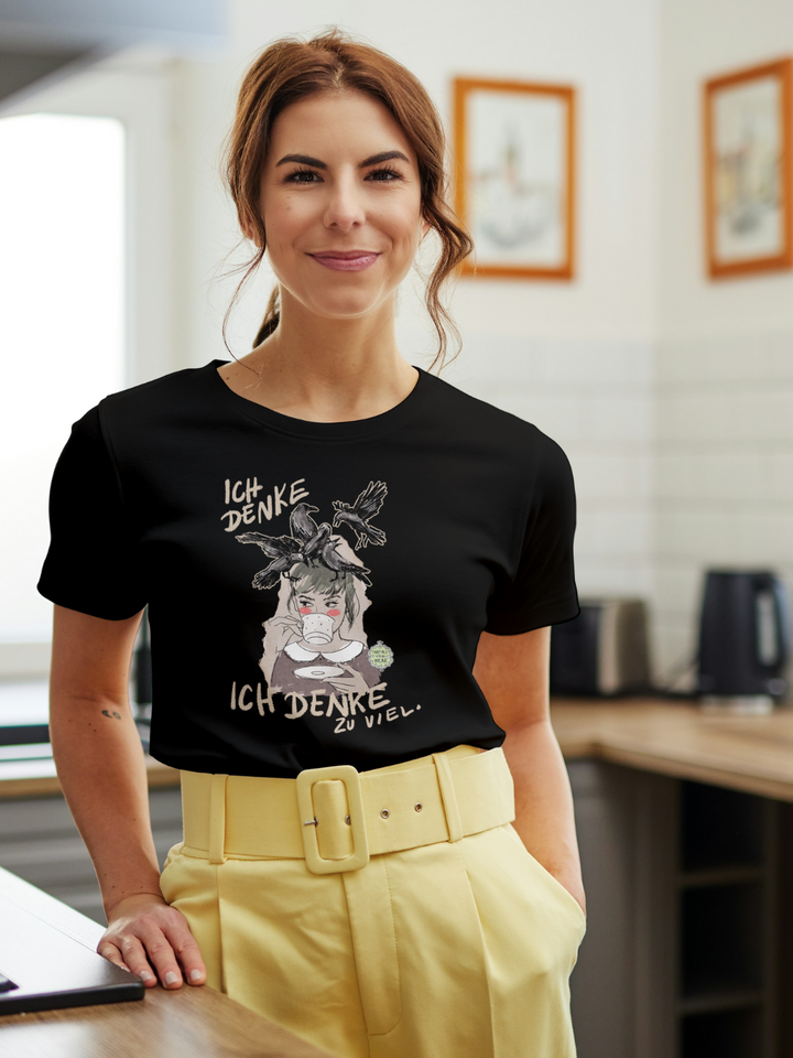 Ich denke, ich denke zu viel  - 100% Bio Premium T-Shirt