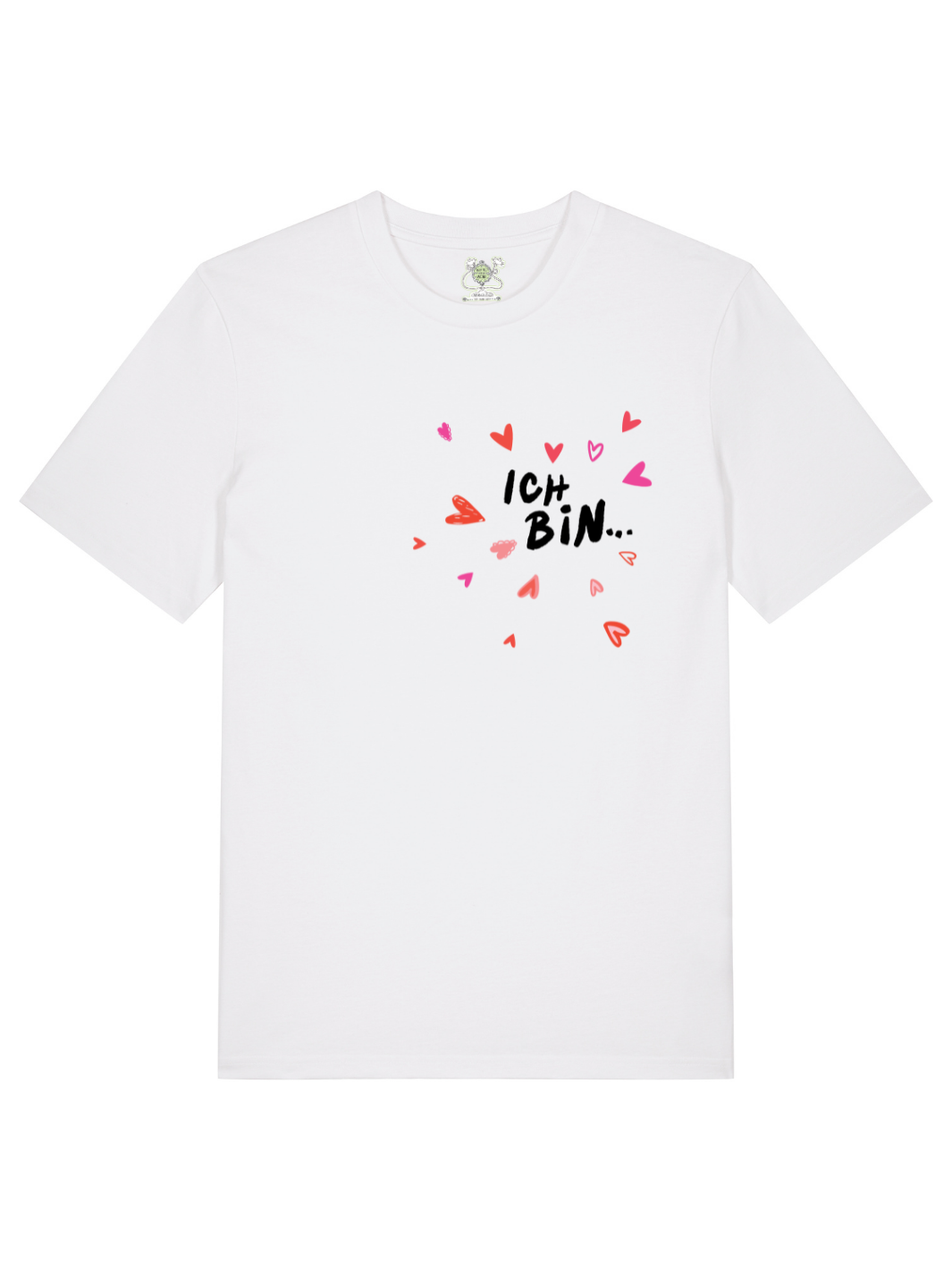 Ich bin .. - Premium Organic T-Shirt (Unisex Schnitt) beidseitig bedruckt