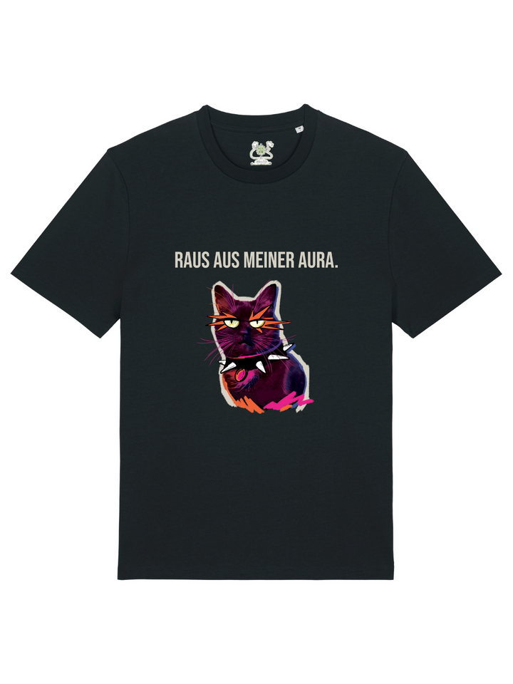 Raus aus meiner Aura - Premium Organic T-Shirt (Unisex Schnitt)