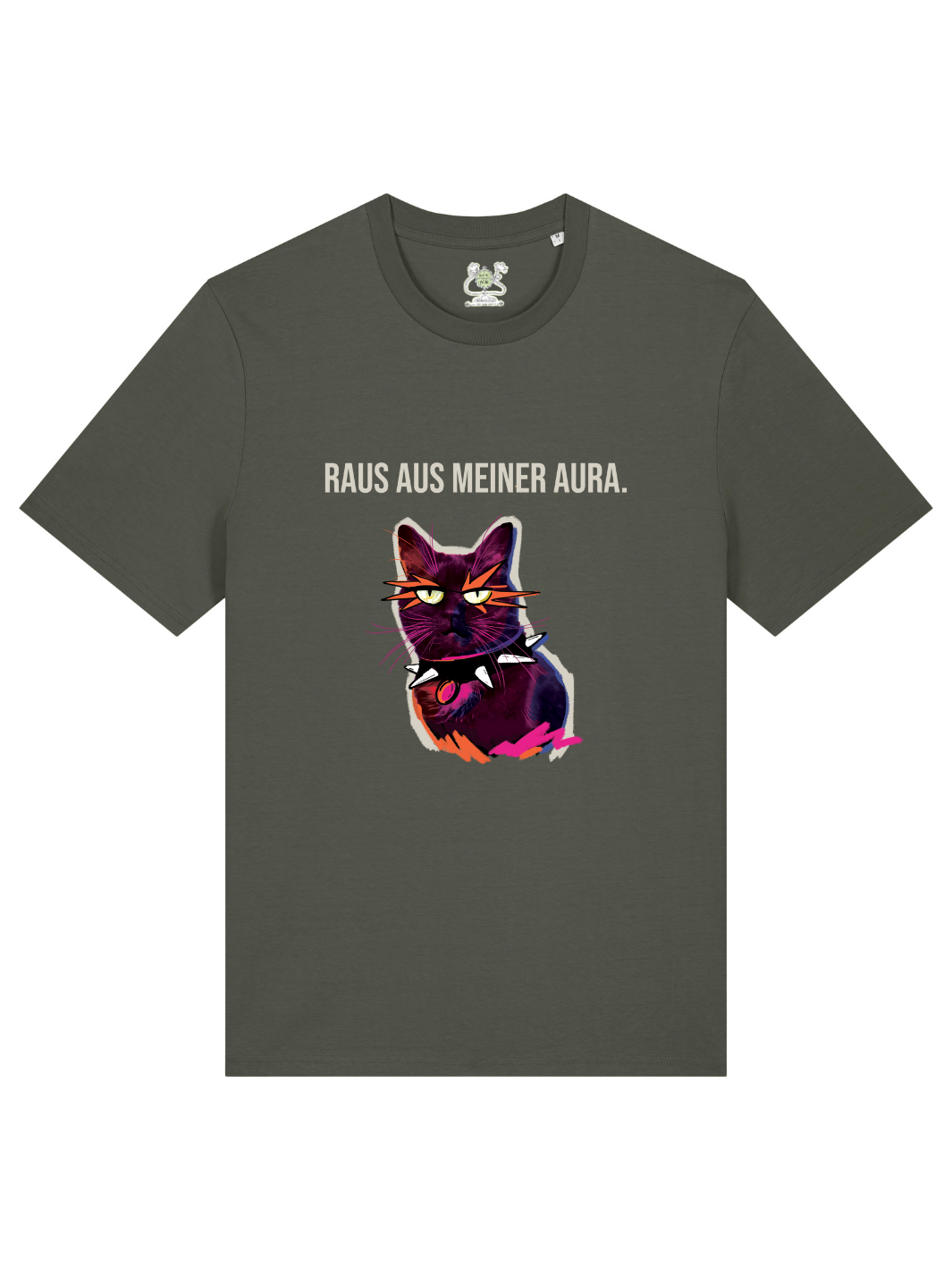 Raus aus meiner Aura - Premium Organic T-Shirt (Unisex Schnitt)