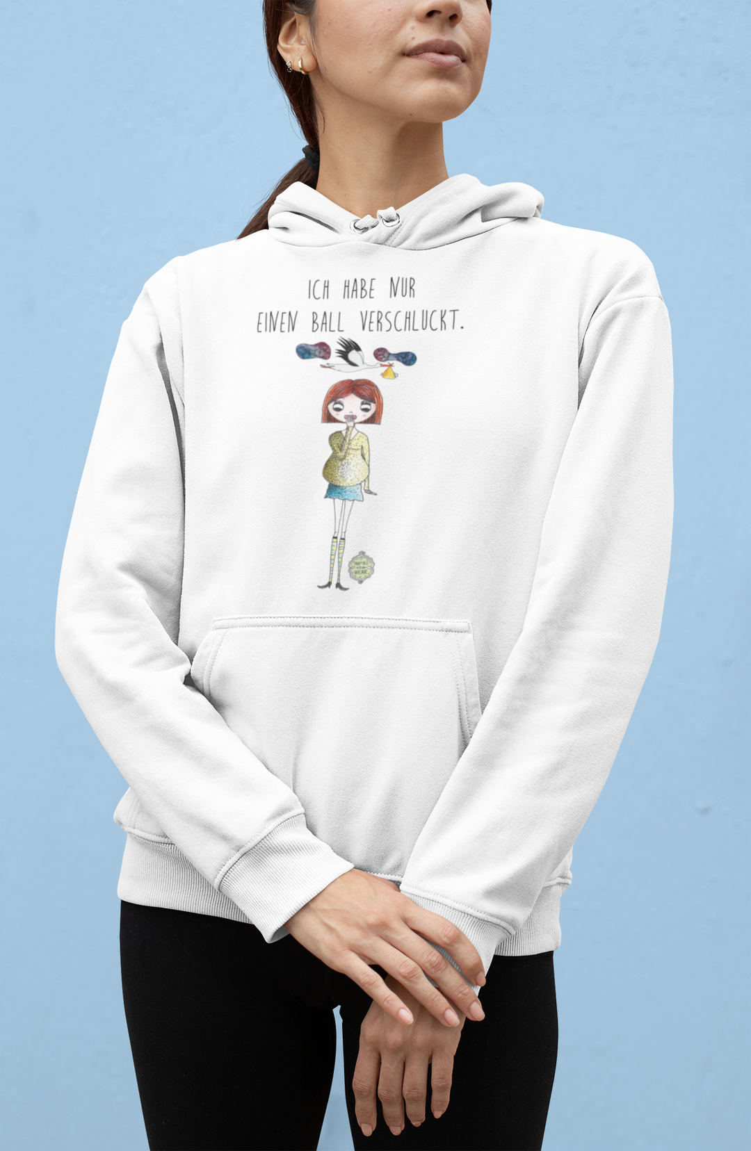 Ich habe nur einen Ball verschluckt  - Unisex Organic Hoodie