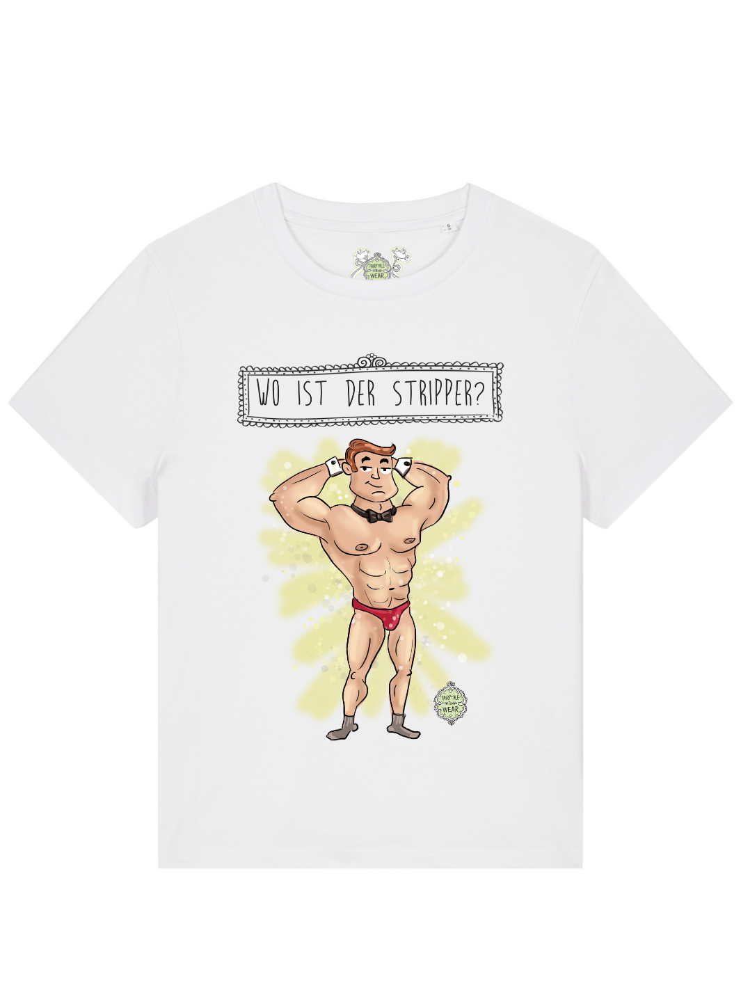 WO IST DER STRIPPER - 100% Bio, JGA Premium T-Shirt