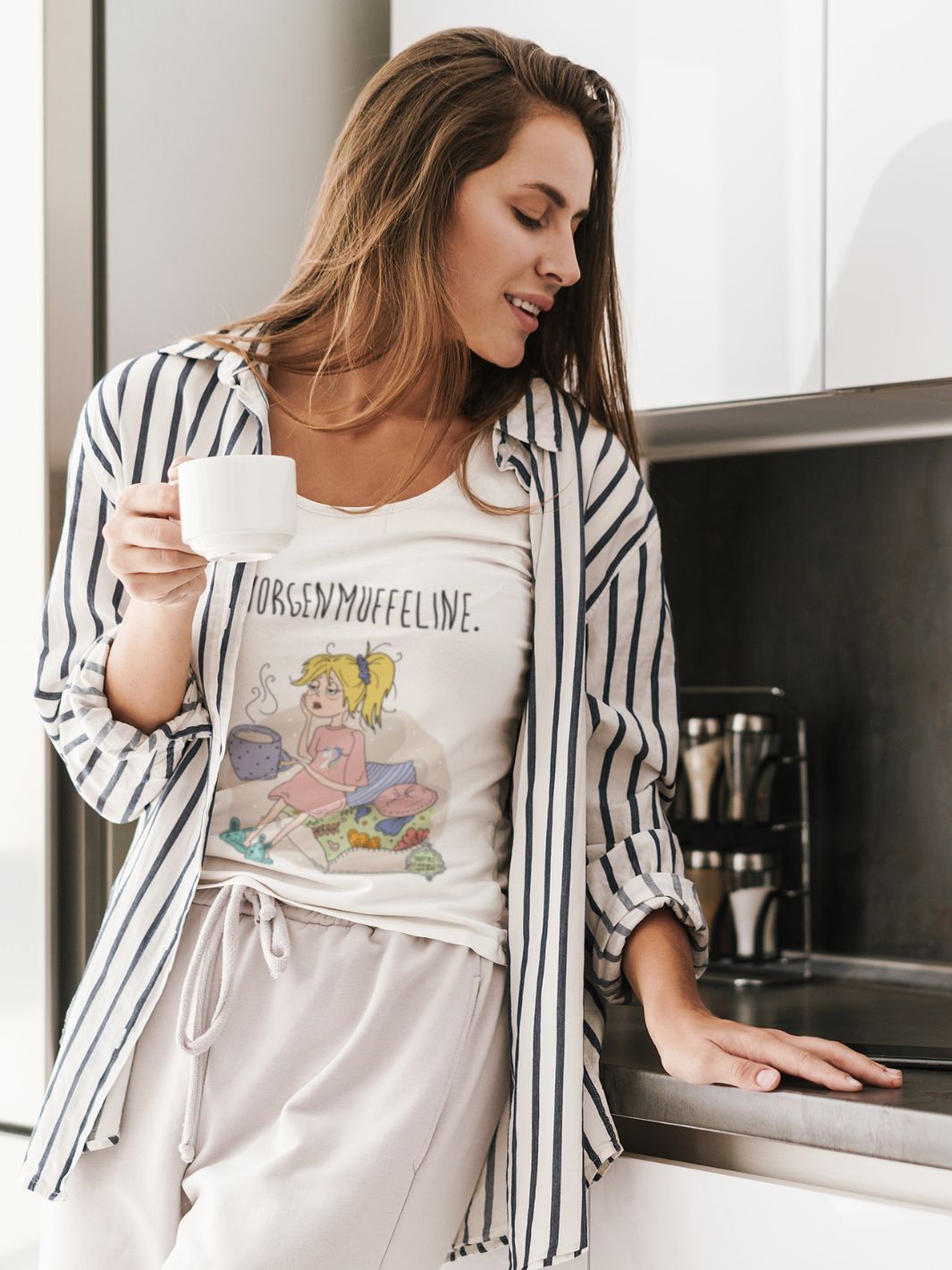 MORGENMUFFELINE (blond) - 100% BIO, PREMIUM T-SHIRT