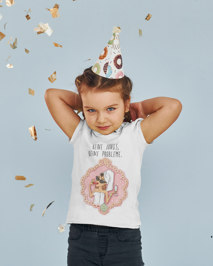 KEINE JUNGS, KEINE PROBLEME - 100% Bio, Kinder T-Shirt  - Kinder Premium Organic T-Shirt 2.0 ST/ST